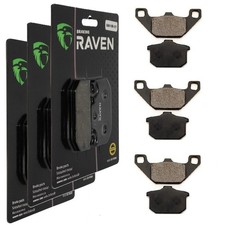 3 Kit plaquettes frein Av G, Av D et Ar Pour Kawasaki GPZ 1100 A de 1983 à 1985