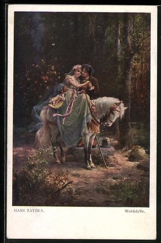 Carte postale artiste hans - carte,