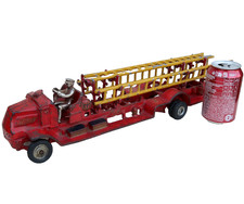 Arcade Grand Camion Pompier 53Cm Fire Ladder Truck Cast Iron Original USA 1920
