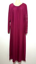 Abaya Maxikleid Robe Djellaba Robe De Soirée Arabe Robe En Jersey S - 2XL Rose