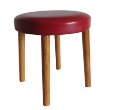 TABOURET ROND BOIS ET SIMILI