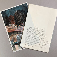 Guy Bardone — Forêt en hiver — lithographie signée en bas à droite + LAS — 1998.