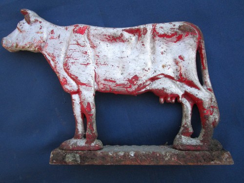 Vache ancienne fonte peint