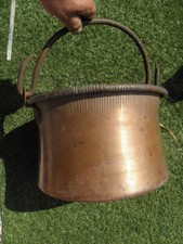 Copper pan Castle of fireplace Cauldron riveted Kettle pot garden flower planter