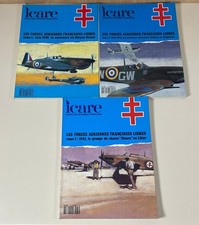 Revue Icare n°128, n°133 et n°136 Les Forces aériennes françaises libres 3 Tomes