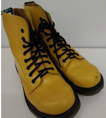Solovair yellow boots - yellow,