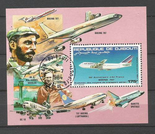 Djibouti 1983 boeing 747 - boeing,