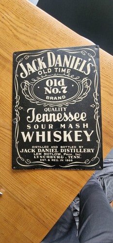 Jack daniel plaque métal - jack,