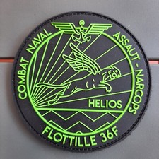 Patch AERONAVALE PVC Flottille 36 F NARCOPS HELIOS Marine Nationale ORIGINAL