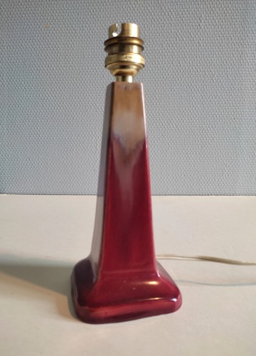 Lampe céramique flammée