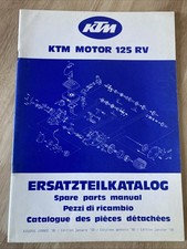 KTM 125 RV catalogue liste pièce détachée moteur édition janvier 1980