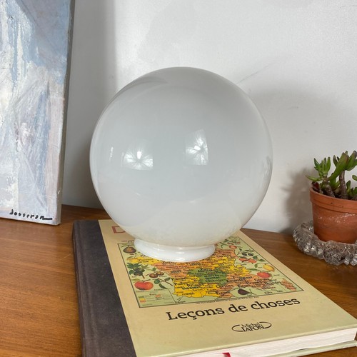 Gros globe abat jour - gros, opaline