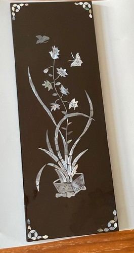 Tableau vietnamien laqué - , noir