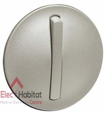 Enjoliveur étroit Céliane pour inter, va-vient ou poussoir titane Legrand 065101