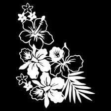 Hibiscus XXL Sticker Mural