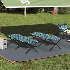 Lit de camping pliant Tissu