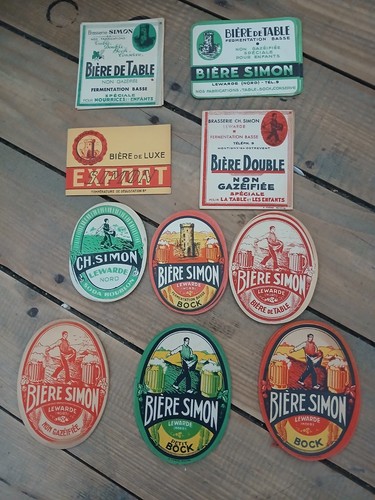 Lot étiquettes brasserie - lot,