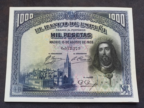 Espagne 1000 pesetas 1928 - espagne,