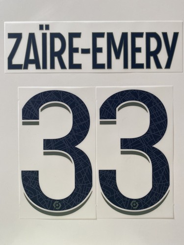 Flocage officiel psg zaïre - officiel,