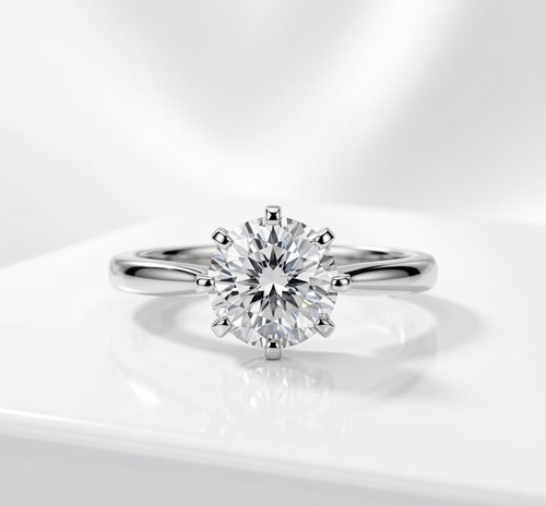 Moissanite rond coupe - 1.5,