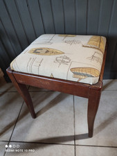Ancien tabouret de couture Vintage 1970 pour machine Singer