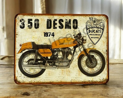 Plaque metal vintage - plaque, ducati