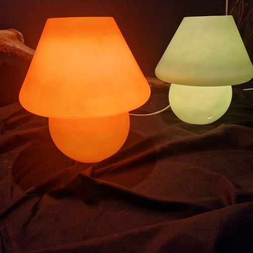 Lampe champignon opaline - lampe,