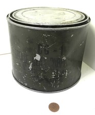 BIDON D'HUILE ANCIEN POT DE GRAISSE CG-1 MILITAIRE WWII
