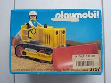3757 PLAYMOBIL CHANTIER : Bulldozer / Bull à chenilles égalisateur (1992 V.2)