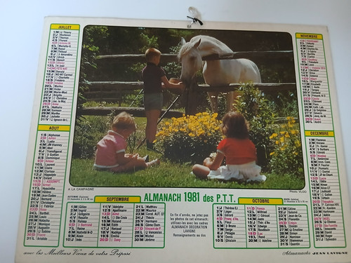 Calendrier almanachs poste - almanachs,