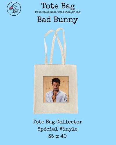 Bad bunny tote bag collector - bag,