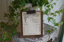 Anciennes feuilles étiquette boucherie métier publicitaire boutique pince 