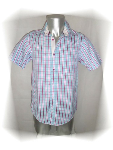 Chemise bleu clair à - -,