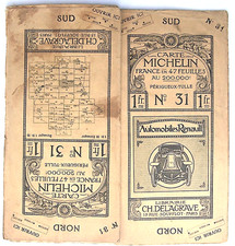 Carte routière ancienne