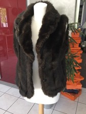 Gilet fourrure CAMAÏEU taille 42 marron vison impeccable