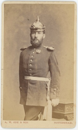 Cdv 1876 militaire prussien - 1876.,