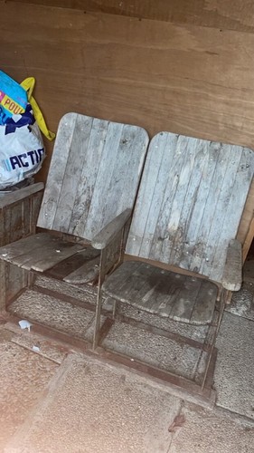 Fauteuil strapontin bois - fauteuil,