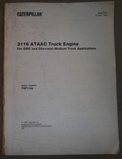 CAT Caterpillar 3116 Diable Moteur Ataac Pièces Livre Manuel S/N 7SF1-UP GMC