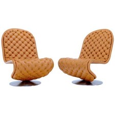 Pair of Verner Panton Tan
