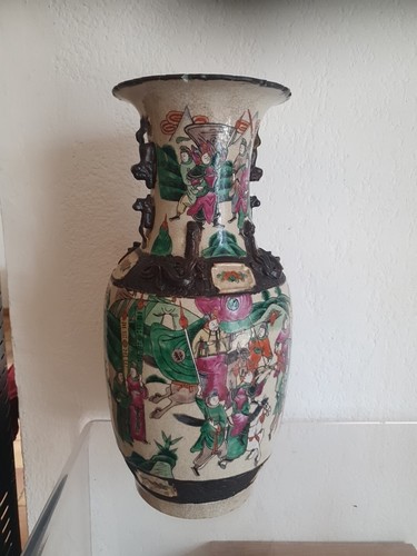 Antique nankin vase potiche - nankin,