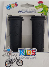 Paire de poignées noir HERRMANS Nino pour vélo draisienne enfant Ø20mm 115mm