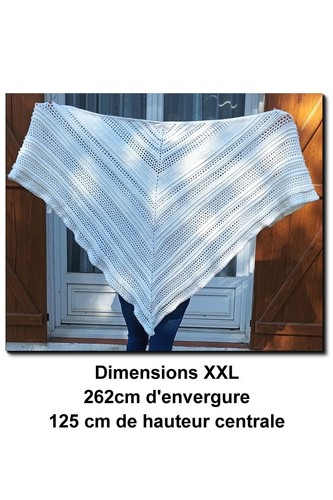 Châle étole mariage crochet - châle,