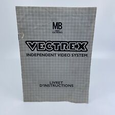 Notice Pour Console Vectrex Bon État Rare - Version Française