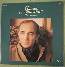 Charles Aznavour La Mamma Trousse chemise disque 33 tours vinyle