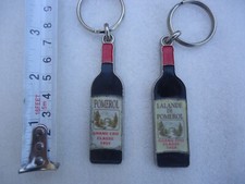 LOT 2 PORTE-CLES PROMOTIONNEL GRAND CRU VIN DE BORDEAUX / POMEROL année 1959