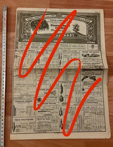 Catalogue 1932 feux artifice - feux, d'artifice