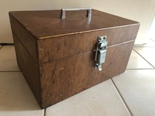 ❤️ANCIENNE  BOITE CAISSE COFFRE  EN BOIS   rangement art populaire ++