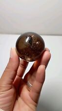 95g SPHÈRE  EN QUARTZ  FUMÉ  Madagascar Massage Lithothérapie pierre 