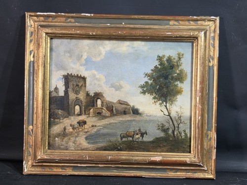 Tableau ancien huile paysage - ancien,