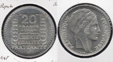 20 Francs Turin 1938 SUP II - IIIème  République, 1871 - 1940